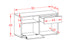 Lowboard Alecia, Beton (92x49x35cm) - Stil.Zeit Möbel GmbH