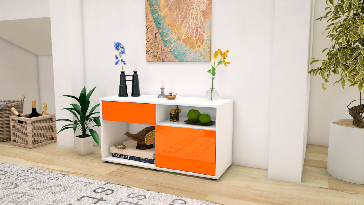 Lowboard Albina, Orange (92x49x35cm) - Stil.Zeit Möbel GmbH