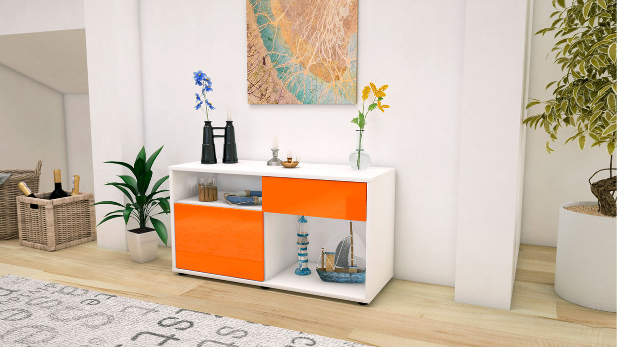 Lowboard Alecia, Orange (92x49x35cm) - Stil.Zeit Möbel GmbH
