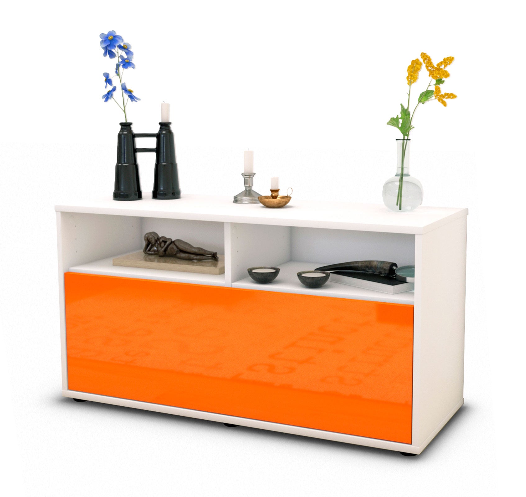 Lowboard Agostina, Orange (92x49x35cm)