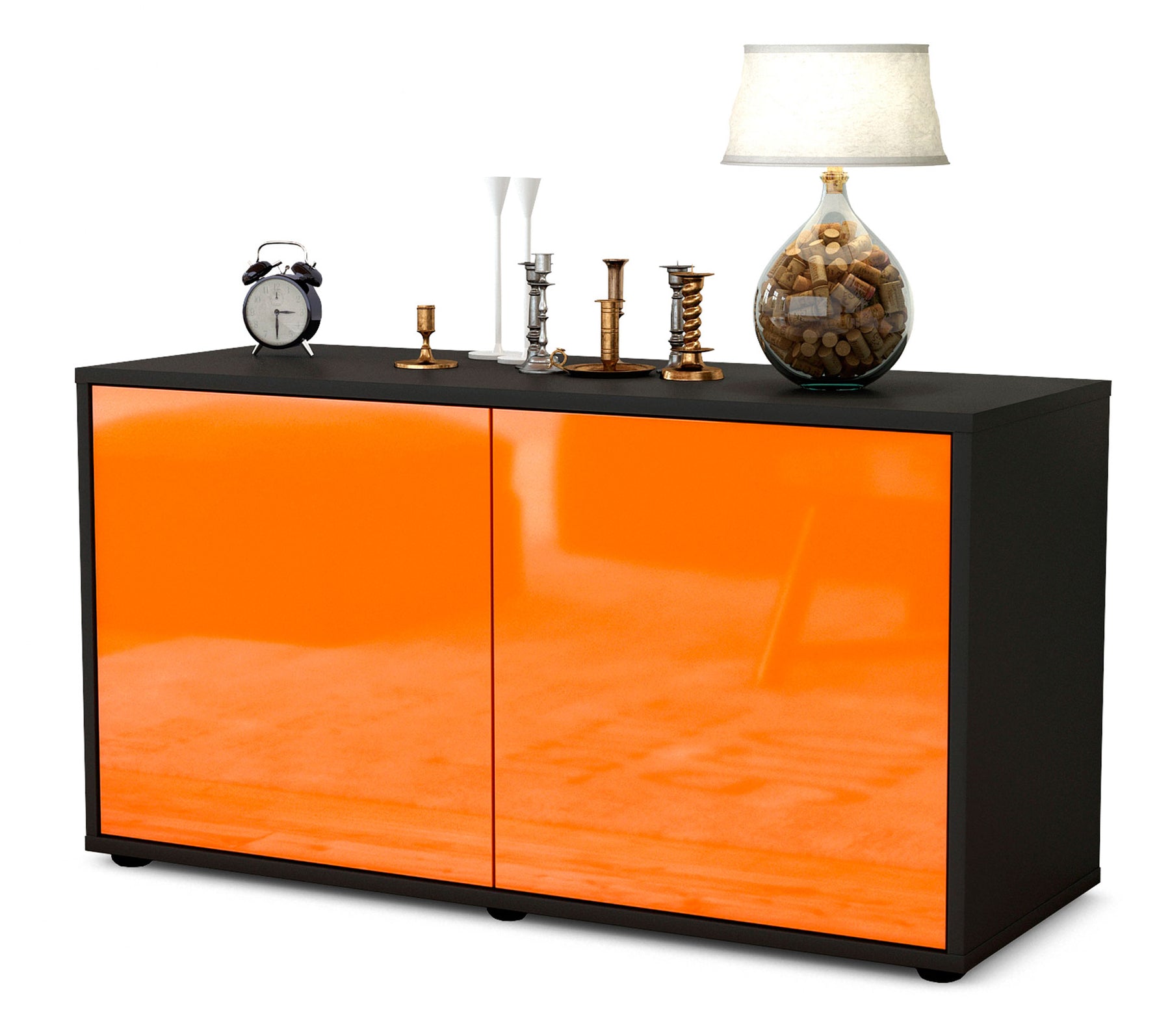 Lowboard Ada, Orange (92x49x35cm) - Stil.Zeit Möbel GmbH