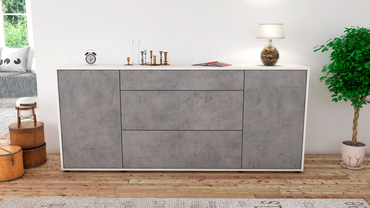 Sideboard Eleonora, Beton (180x79x35cm)