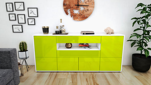 Sideboard Emely, Grün (180x79x35cm)