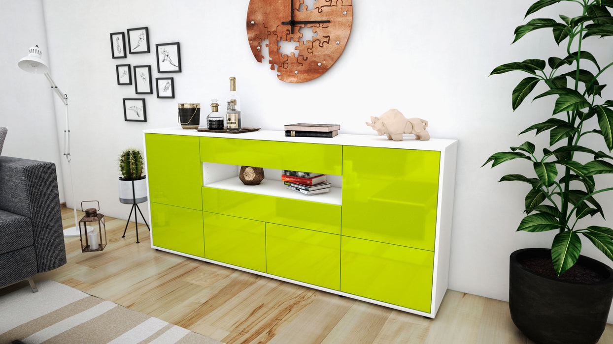 Sideboard Emely, Grün (180x79x35cm)