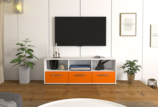 Lowboard Amalia, Orange Front ( 136x49x35cm) - Stil.Zeit Möbel GmbH