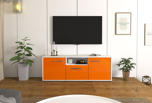 Lowboard Andreana, Orange Front ( 136x49x35cm) - Stil.Zeit Möbel GmbH