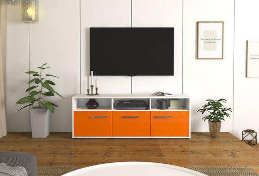 Lowboard Andrina, Orange Front ( 136x49x35cm) - Stil.Zeit Möbel GmbH