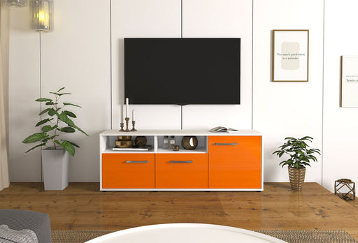 Lowboard Anina, Orange Front ( 136x49x35cm) - Stil.Zeit Möbel GmbH