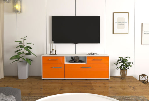 Lowboard Anita, Orange Front ( 136x49x35cm) - Stil.Zeit Möbel GmbH