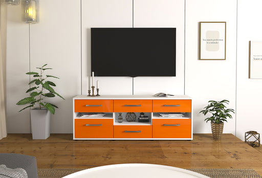 Lowboard Annamaria, Orange Front ( 136x49x35cm) - Stil.Zeit Möbel GmbH