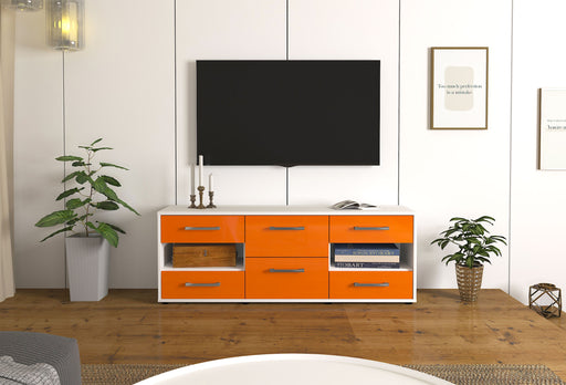 Lowboard Anni, Orange Front ( 136x49x35cm) - Stil.Zeit Möbel GmbH