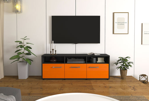 Lowboard Andrina, Orange Front (136x49x35cm) - Stil.Zeit Möbel GmbH