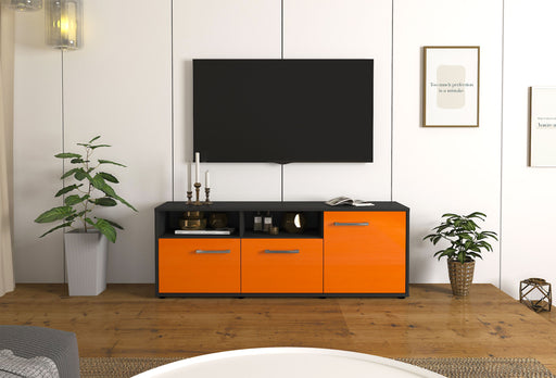 Lowboard Anina, Orange Front (136x49x35cm) - Stil.Zeit Möbel GmbH