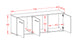 Lowboard Allegra, Beton Maß (136x49x35cm) - Stil.Zeit Möbel GmbH
