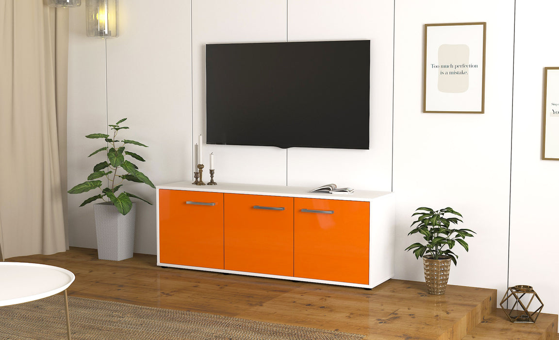 Lowboard Allegra, Orange Seite ( 136x49x35cm) - Stil.Zeit Möbel GmbH