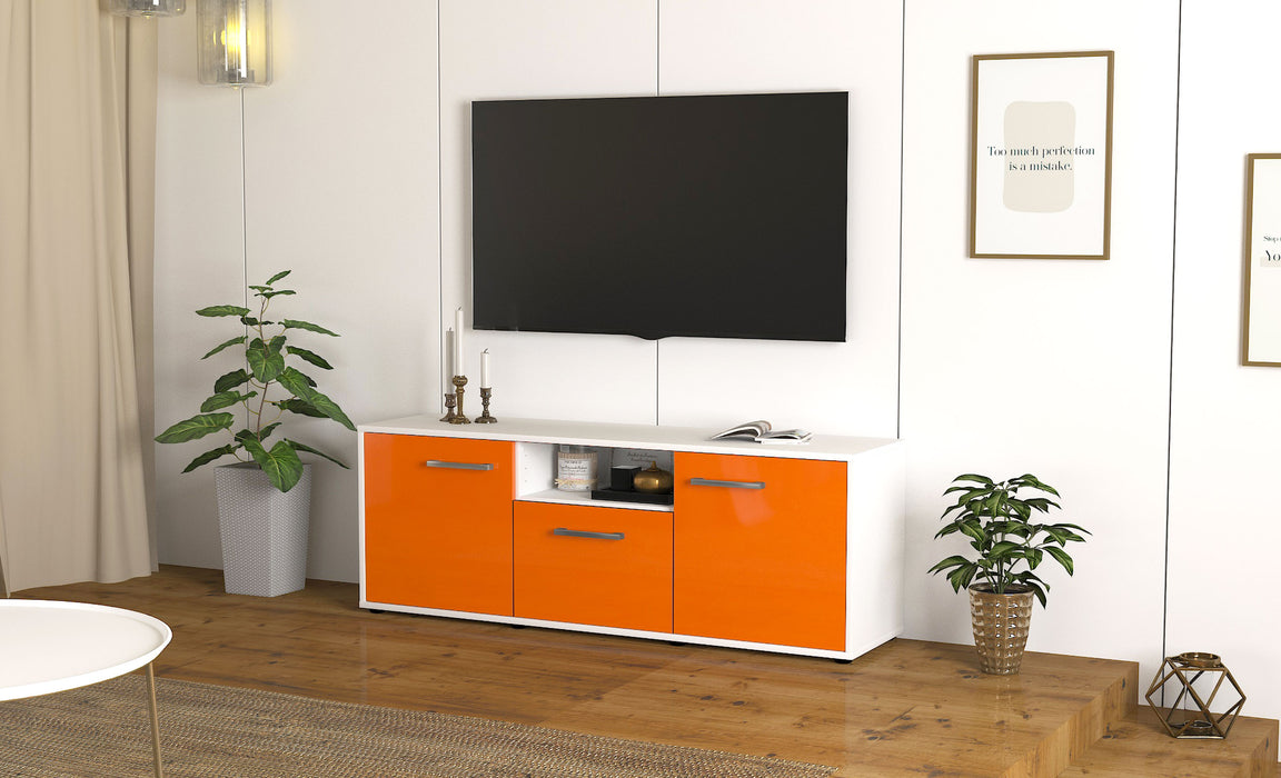 Lowboard Andreana, Orange Seite ( 136x49x35cm) - Stil.Zeit Möbel GmbH