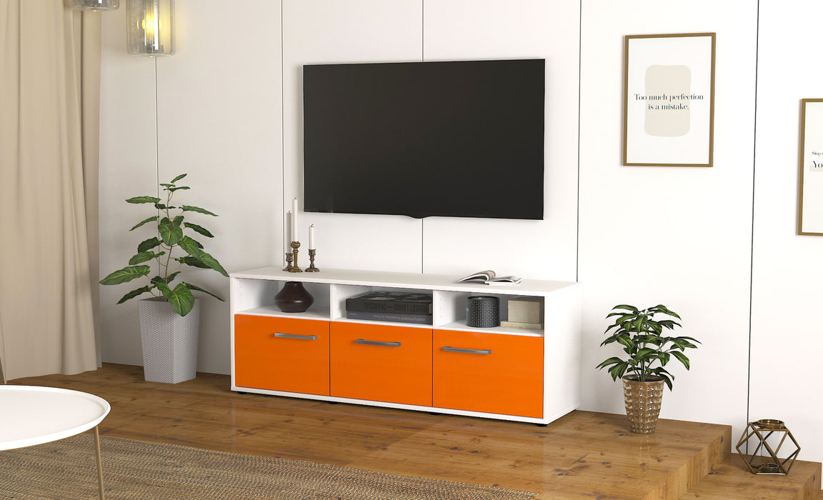 Lowboard Andrina, Orange Seite ( 136x49x35cm) - Stil.Zeit Möbel GmbH
