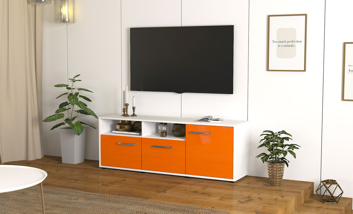 Lowboard Anina, Orange Seite ( 136x49x35cm) - Stil.Zeit Möbel GmbH