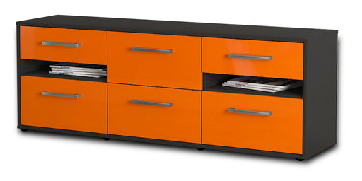 Lowboard Andrea, Orange Studio (136x49x35cm) - Stil.Zeit Möbel GmbH