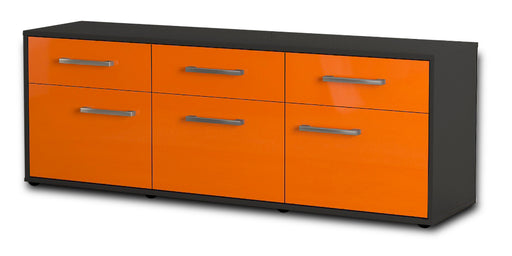 Lowboard Angela, Orange Studio (136x49x35cm) - Stil.Zeit Möbel GmbH