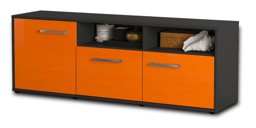 Lowboard Angelina, Orange Studio (136x49x35cm) - Stil.Zeit Möbel GmbH
