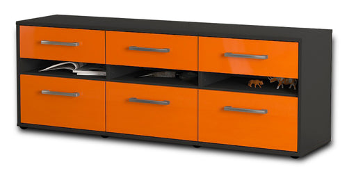 Lowboard Annalena, Orange Studio (136x49x35cm) - Stil.Zeit Möbel GmbH