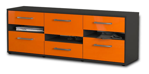 Lowboard Annalisa, Orange Studio (136x49x35cm) - Stil.Zeit Möbel GmbH