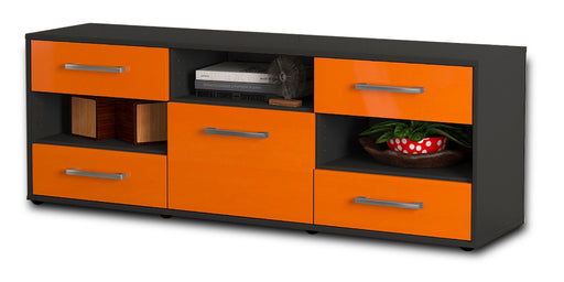 Lowboard Annina, Orange Studio (136x49x35cm) - Stil.Zeit Möbel GmbH