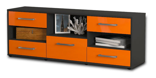 Lowboard Annunziata, Orange Studio (136x49x35cm) - Stil.Zeit Möbel GmbH