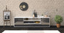 Lowboard Armida, Grau Front (180x49x35cm) - Stil.Zeit Möbel GmbH