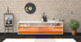 Lowboard Biancaneve, Orange Front (180x49x35cm) - Stil.Zeit Möbel GmbH
