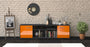 Lowboard Asia, Orange Front (180x49x35cm) - Stil.Zeit Möbel GmbH