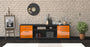 Lowboard Belinda, Orange Front (180x49x35cm) - Stil.Zeit Möbel GmbH