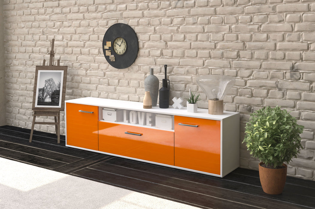Lowboard Ariana, Orange Seite (180x49x35cm) - Stil.Zeit Möbel GmbH