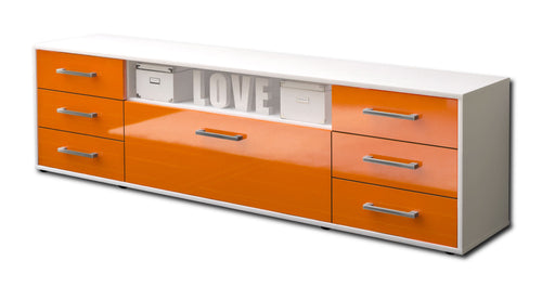 Lowboard Beatrice, Orange Studio (180x49x35cm) - Stil.Zeit Möbel GmbH