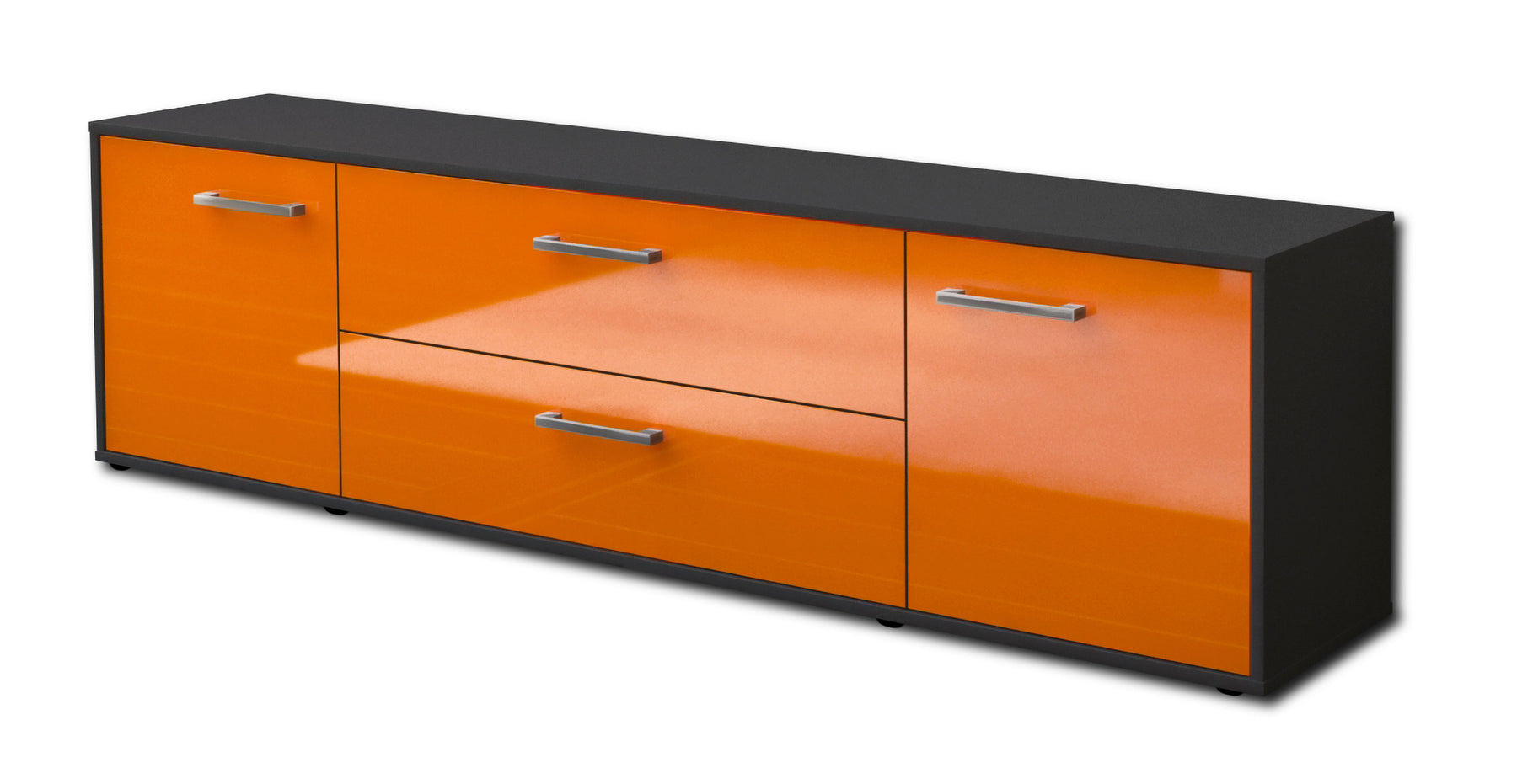 Lowboard Aquilina, Orange Studio (180x49x35cm) - Stil.Zeit Möbel GmbH