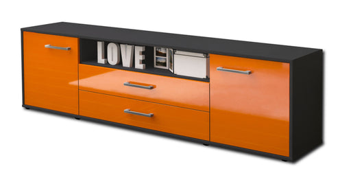 Lowboard Armanda, Orange Studio (180x49x35cm) - Stil.Zeit Möbel GmbH