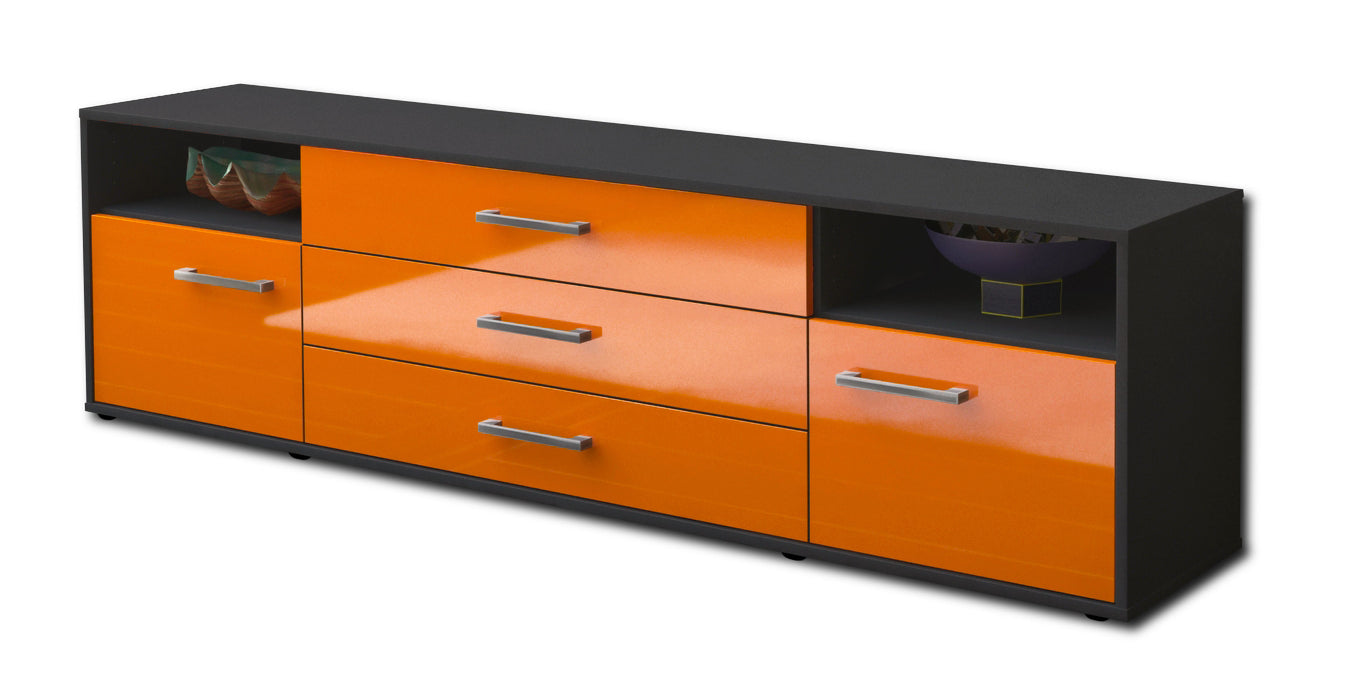 Lowboard Bettina, Orange Studio (180x49x35cm) - Stil.Zeit Möbel GmbH