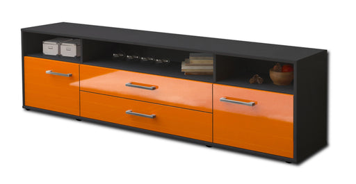 Lowboard Biancaneve, Orange Studio (180x49x35cm) - Stil.Zeit Möbel GmbH