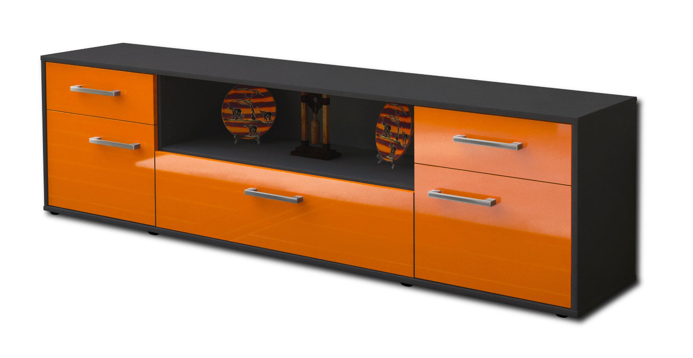 Lowboard Biggi, Orange Studio (180x49x35cm) - Stil.Zeit Möbel GmbH