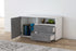 Lowboard stehend mit Griffen Alessia, Beton Offen ( 92x49x35cm) - Stil.Zeit Möbel GmbH