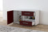 Lowboard stehend mit Griffen Aleyna, Bordeaux Offen ( 92x49x35cm) - Stil.Zeit Möbel GmbH