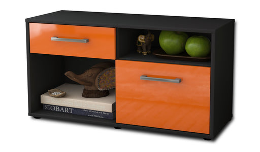 Lowboard stehend mit Griffen Albina, Orange Studio ( 92x49x35cm) - Stil.Zeit Möbel GmbH