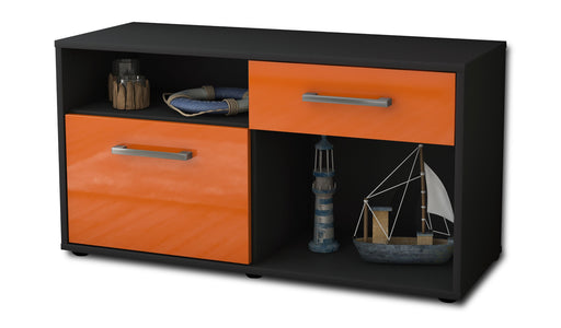 Lowboard stehend mit Griffen Alecia, Orange Studio ( 92x49x35cm) - Stil.Zeit Möbel GmbH