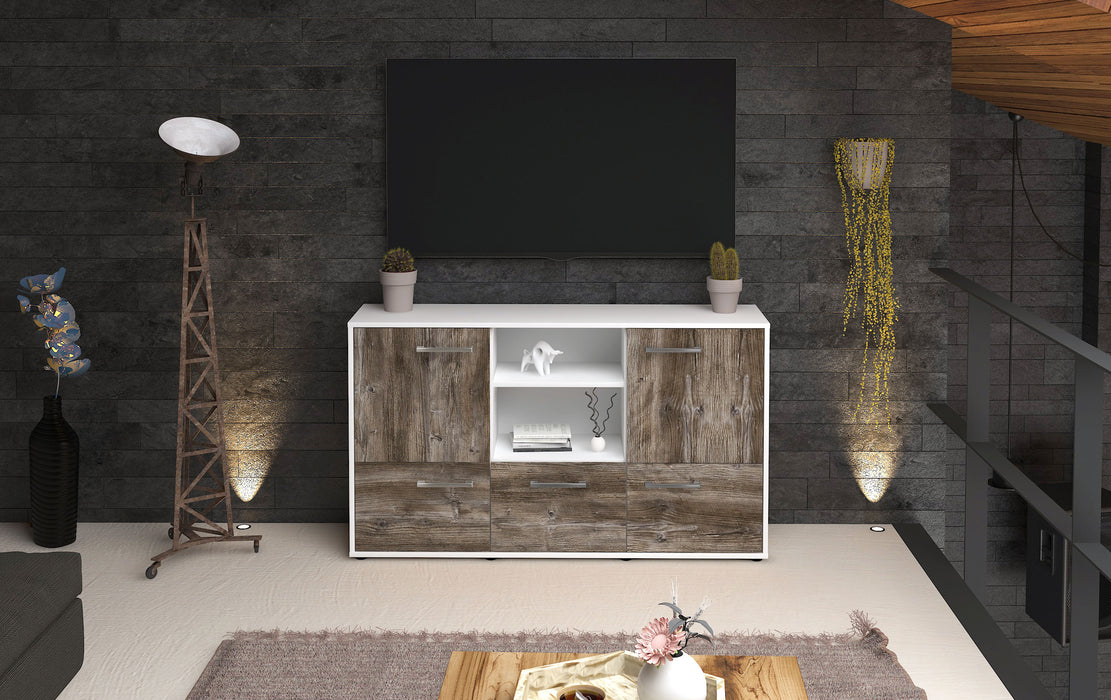 Sideboard Diellza, Treibholz Front ( 136x79x35cm) - Stil.Zeit Möbel GmbH