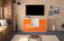 Sideboard Diellza, Orange Front ( 136x79x35cm) - Stil.Zeit Möbel GmbH