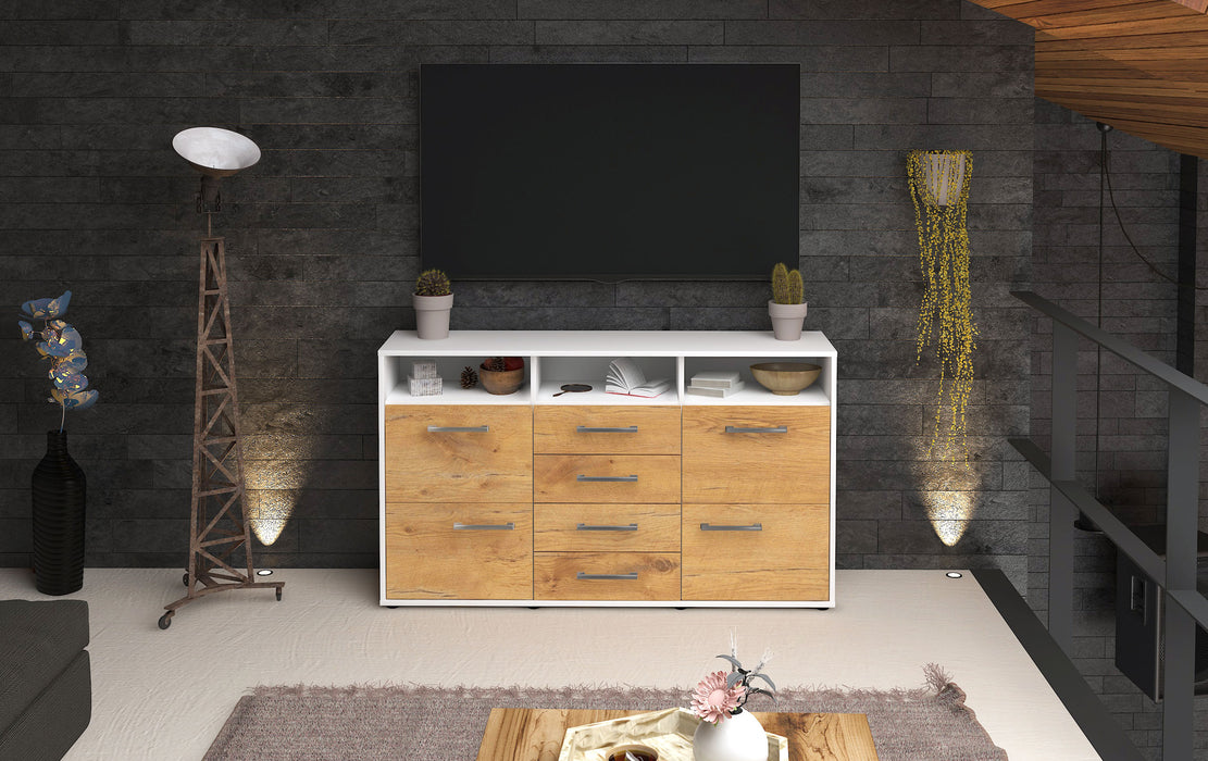 Sideboard Donabella, Eiche Front ( 136x79x35cm) - Stil.Zeit Möbel GmbH