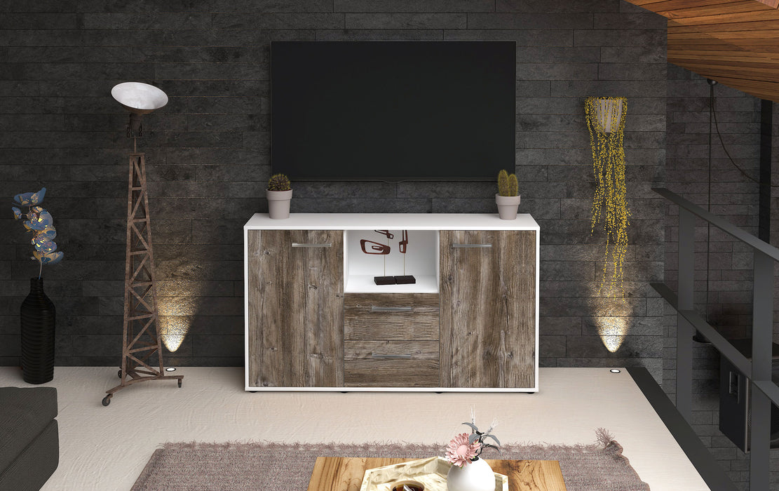 Sideboard Donika, Treibholz Front ( 136x79x35cm) - Stil.Zeit Möbel GmbH