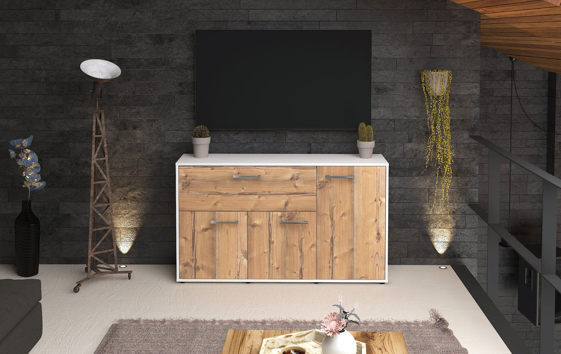 Sideboard Edera, Pinie Front ( 136x79x35cm) - Stil.Zeit Möbel GmbH