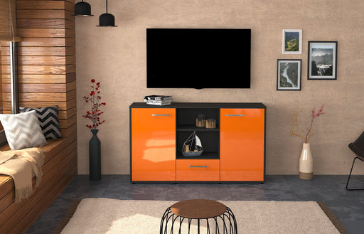 Sideboard Desideria, Orange Front (136x79x35cm) - Stil.Zeit Möbel GmbH